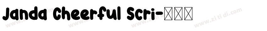Janda Cheerful Scri字体转换